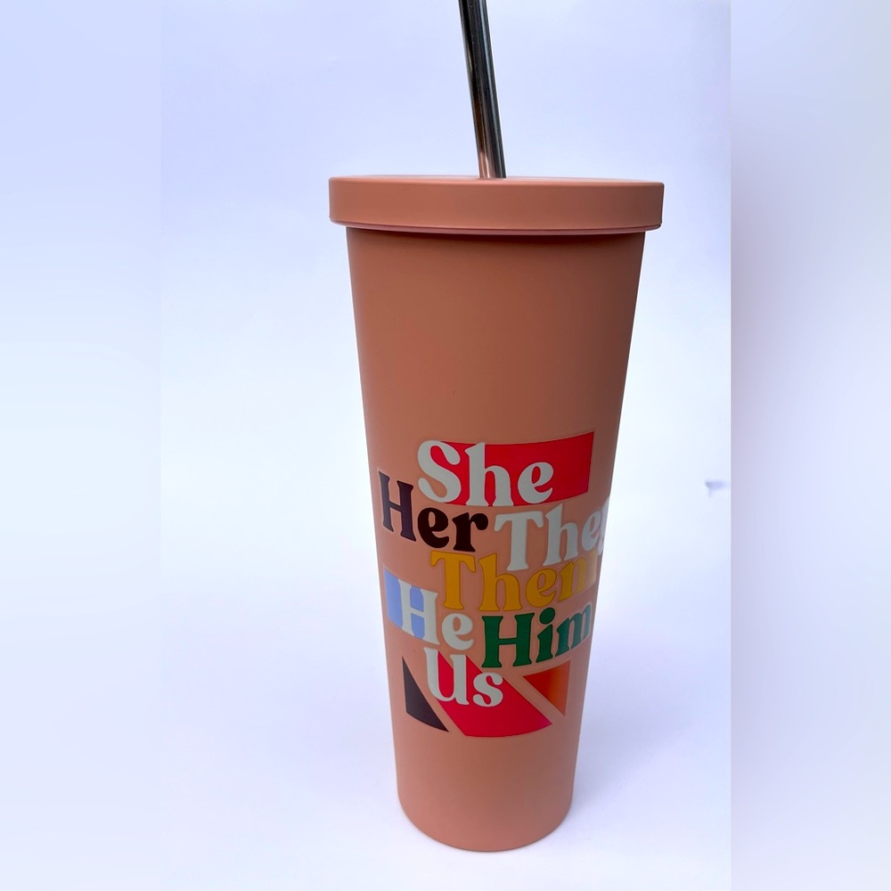 NWT Takepride Stainless Steel Double Wall Pride Tumbler 28 fl oz